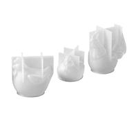 DOITOOL Lot De 3 Moules en Silicone 3D Poule Et Coq pour DéCoration De PâTisserie Fondant Et RéSine ÉPoxy IdéAl pour Moules À GâTeaux Et Bougies De PâQues