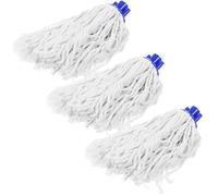 DOITOOL Lot de 3 Têtes de Balai en Fil de Coton pour Balai Frange, Accessoire de Recharge Réutilisable, Absorption d'eau, Usage Humide et Sec