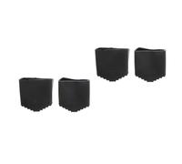 DOITOOL Lot de 4 Embouts Antidérapants pour Pieds D'Échelle Pieds en Caoutchouc de Remplacement pour Échelle Noir 40 X 20 Mm