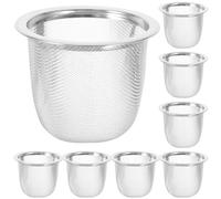 DOITOOL Lot de 8 filtres à thé en acier inoxydable pour théière 5,8 x 4 cm
