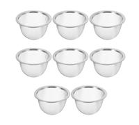 DOITOOL Lot de 8 filtres à thé en acier inoxydable robuste à mailles fines pour infusions en vrac et à base de plantes, 7,6 x 5,9 cm, taille compacte pour brassage à la maison