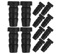 DOITOOL Manchons pour roulettes de meubles 20 pièces, douilles noires en PP/PA 14mm, trou 8mm, adaptés pour chaises de bureau et tabourets