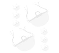 DOITOOL Masques Faciaux Réutilisables Anti-éclaboussures Ajustement Réglable 8pcs en Plastique Pet Transparent pour Chefs et Personnel de Restauration pour Hôtels