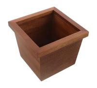 DOITOOL Mini Poubelle de Bureau Carrée en Bois, 15, 8x15, 8x12, 5 Cm