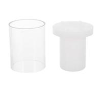 DOITOOL Moule à Bougies Cylindrique Creux en Plastique 7,5 X 7,5 CM Moule DIY pour Fabrication de Bougies Parfumées Réutilisable pour Création Artisanale Décoration Intérieur Réutilisable