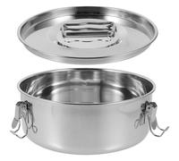 DOITOOL Moule à Flan en Acier Inoxydable, Ustensile de Cuisson Vapeur | Argenté, pour Riz et Quiches, Usage en Pâtisserie, Robuste et Facile à Utiliser, Conçu pour Durer