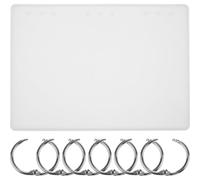 DOITOOL Moule en Silicone Flexible et pour Moule Époxy pour Fabrication DIY, 6 Pièces Anneau Simple Argenté Moulage Résine Couverture de Bloc-notes B5 Créations Artisanales