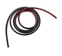 DOITOOL Moulure Adhésive Quart de Rond en Pvc Noir 3 Mètres pour Sol et Coins, Flexible et Élégante Fonction Anti-débris pour Environnements Domestiques