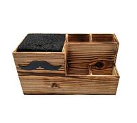 DOITOOL Organisateur en Bois pour Ciseaux et Peignes, Support de Rangement pour Outils Coiffure, Accessoire Compact pour Salon Professionnel Couleur Aléatoire