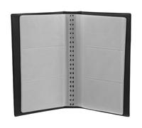 DOITOOL Organiseur de Cartes de Visite Professionnel Porte-Cartes de Visite Style Livre, capacité de 160 - Pochette de Rangement en PU pour Hommes et Femmes