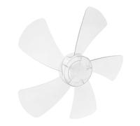 DOITOOL Pales de Ventilateur Transparentes Plastique 14 Pouces, à 5 Pales | Écrou et Cache-écrou, Compatibilité, pour Bureau et Étude, Design Clair, du Bruit