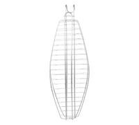 DOITOOL Panier à Barbecue à Poisson avec Crochet en Fer Argenté | Maille Antiadhésive, Limite L’adhérence Chute, Nettoyage Facile, pour Barbecue Extérieur et Maison