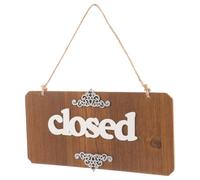DOITOOL Panneau en Bois Signalisation Attractive Ouvert/fermé à Suspendre Double Face Lanière, Décoration Vintage pour Ouverture et Fermeture pour Bars et Commerces