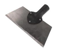 DOITOOL Pelle Grattoir Multifonction en Acier Manganèse Argenté pour Nettoyage Sols Ciment, Outil Ergonomique Réduisant la Fatigue, pour Cour et Jardin