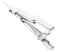 DOITOOL Pince à Cravate Argentée en Métal Léger Design Raisonnable, Structure Simple et Délicate, pour Soirée et Fête
