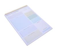 DOITOOL Planificateur Horaire Journalier Non Daté Pourpre Suivi de Consommation D'eau, Papier Robuste et Reliure Double Spirale, Organiseur Travail