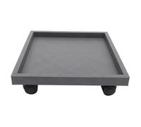 DOITOOL Plateau Roulant pour Pot de Fleurs Carré Imitation Ciment 1 PC