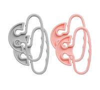 DOITOOL Poignées pour Paquet D'épicerie en Pp Rose 4pcs, Accessoires Pratiques pour Porter Plusieurs Paquet, Ergonomiques et Confortables pour Shopping en Extérieur Couleur Aléatoire