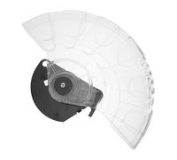 DOITOOL Protège-lame Inférieur en PC et Fer pour Scie de 255mm, Protection de Remplacement Transparente Offrant Visibilité Claire et Alignement Précis pour Travaux de Menuiserie