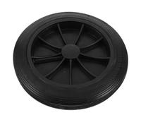DOITOOL Roues de Rechange en Caoutchouc Noir pour Poubelle Extérieure 240l | Restaure la Mobilité du Conteneur, Limite le Basculement, Usage pour Entretien, Parcs et Bacs 240l