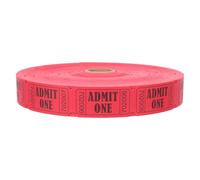 DOITOOL Rouleau de 2000 Billets de Tombola Rouges 2,5 X 5 Cm Numérotés Consécutivement, Tickets D’entrée pour Événements, Fêtes et Loteries, Billets Personnalisés pour Gestion