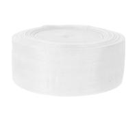 DOITOOL Ruban en Organza Transparent Blanc 3,8cm, 45m pour Bouquets | Chiffon Léger à Finition Brillante, Non Effiloché, pour DIY, Invitations, Décorations de Fleurs