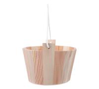 DOITOOL Seau en Bois pour Sauna Traditionnel Capacité Moyenne, Design Élégant Poignée en Corde Naturelle pour Accessoires de Sauna et Séances de Vapeur à Domicile