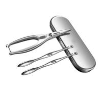 DOITOOL Set D'ustensiles Cuisine pour Crabes 8 Pièces en Acier Inoxydable 304 Pinces et Pics Multifonctions pour Fruits de Mer, Boîte de Rangement Portable
