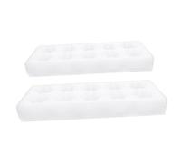DOITOOL Sets de Boîtes à Œufs Support Œufs Lot de 2 Blanches Grosse Capacité en Matériau Synthétique Simple et Mode Cuisine et Réfrigérateur