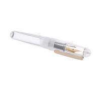 DOITOOL Stylo-plume de Poche Compact à Pointe Fine en Résine Transparente | Format Voyage Minimaliste, Clip de Poche, Prise en Main Confortable, Eyedropper Inclus, pour Étudiants et Professionnels