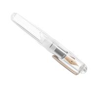 DOITOOL Stylo-plume de Poche en Résine, Plume Fine, Clip Sécurisé | Format Miniature Transparent, Prise en Main Confortable, avec Pipette, pour Étudiants et Professionnels