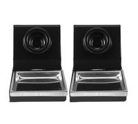DOITOOL Support de Fer à Souder Multifonction en Fer Noir 2pcs avec 8 Trous, Base Stable et Solide pour Atelier de Soudure et Loisirs Créatifs