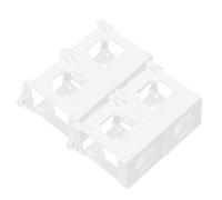 DOITOOL Support de Fixation Blanc pour Interrupteur à Bouton-poussoir 22 Mm, Lot de 4 Pièces en Plastique, Montage sur Rail pour Usage Industriel et Bureau