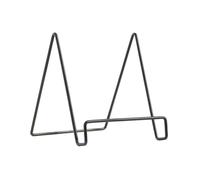 DOITOOL Support de Livre et Porte Revue en Fer Noir Résistant la Rouille, Rack Géométrique Multifonction pour Bureau et Décoration Élégante