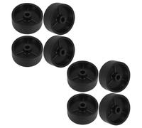 DOITOOL Support Mobile Stable Roues Noires en Plastique pour Chauffage Lot de 8 avec Trou de Montage 8,5mm, Solution pour Chauffage de Patio de Terrasse à Gaz Extérieur