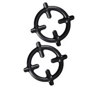 DOITOOL Supports pour Cafetière en Métal Noir 2 Pcs Structure Robuste et Maniables Stables Cuisine à Gaz à Domicile ou Restaurant
