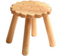 DOITOOL Tabouret Biscuit en Bois Khaki Compact et Robuste pour Garçon et Filles, pour Salon Bureau, Design Chic et Élégant