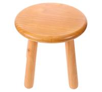DOITOOL Tabouret en Bois Naturel Forme Champignon, Support Portable pour Plantes D'intérieur, Finition Lisse et Sûre, pour Salon ou Salle de Bain, Petit Tabouret Décoratif