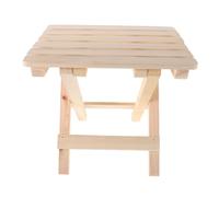 DOITOOL Tabouret Pliant Portable en Bois Massif Beige, Siège D’appoint | Design Pliable, Rangement Compact, Usage Extérieur et Balcon, Style Moderne Épuré, pour Adultes