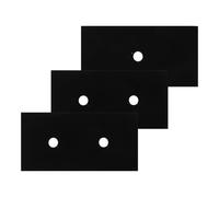 DOITOOL Tapis de Protection pour Brûleurs de Cuisinière à Gaz Noir en Ptfe, Facile à Installer Nettoyer, Lot de 3 Pièces Cuisine
