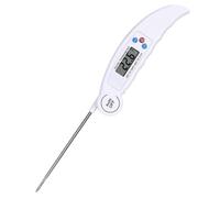 DOITOOL Thermomètre à Viande Thermomètre Numérique Pliable en Acier Inoxydable à Lecture Instantanée, Sonde Anti-poussière Plage 50°c Cuisine pour Barbecue, Cuisson, Lait et Huile
