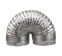 DOITOOL Tuyau D'évacuation Flexible en Aluminium et Acier, Résistant à Haute Température Renfort Hélicoïdal Intégré, Ignifuge pour Ventilation et Circulation D'air