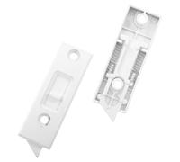 DOITOOL Verrou de Fenêtre à Bascule Blanc en Métal, Loquet à Ressort | Fermeture Sécurisée, Compatibilité Polyvalente, Installation Facile, Quincaillerie de Rechange pour Fenêtres