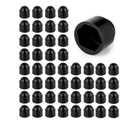 DOJA Barcelona Cache Ecrou - Pack 50 M10: Noire - Installation Facile, Ajustement Idéal - Cache Boulon Pour Montage Simple Et Sécurisé - Capuchon Plastique Offrant Protection Vis Et Finition