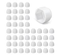 DOJA Barcelona Cache Ecrou - Pack 50 M12: Blanc - Installation Facile, Ajustement Idéal - Cache Boulon Pour Montage Simple Et Sécurisé - Capuchon Plastique Offrant Protection Vis Et Finition