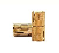 DOJA Barcelona | Charnière Invisible 14mm | 4 Pcs Charniere Invisible Cylindrique | Angle d'Ouverture 180 ° | en Laiton | Charniere Porte Placard, Charniere Porte Cuisine, Charnière Porte Placard