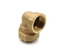 DOJA Barcelona | Coude Femelle 90° Polyéthylène | Pour Tuyau Polyéthylène 20mm x 1/2" | Connecteur en Laiton | Coude Plomberie pour Tuyau à Compression, Eau de Pluie, Électrovanne Irrigation