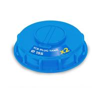DOJA Barcelona Couvercle Réservoir IBC Pack 2 - Ø155mm - Rond Sécurisé, IBC Housse de Couvercle Facile à Installer avec Bouchon Réservoir Eau pour Optimale, Adapté Couvercle Cuve 1000L