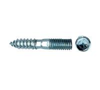 DOJA Barcelona | Double Filetage | 25 Vis M6 x 40 | Assemblage | Acier Galvanisé | Tige Filetée Torx Pour Piscine Bois, Lit Double, Support Poteau Bois, Cheville Placo, Cheville Beton