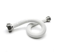 DOJA Barcelona | Flexible Ondulé Extensible | Pack 1 | Kit Raccordement Chaudiere F-F | Filet 1/2"-1/2" | Longueur 200-340mm | Tuyau Gaz Naturel | Pour Raccord Chaudiere, Tuyau Gaz Butane
